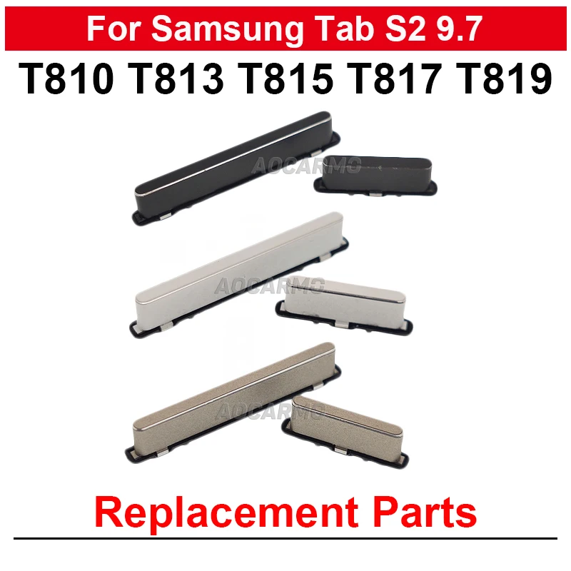 For Samsung Galaxy Tab S2 9.7 T810 T815 T813 T817 T819 Power On OFF Volume Buttons Side Keys Replacement Part