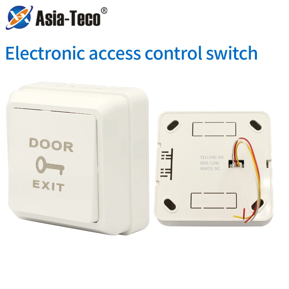 Door Exit Push Button Mini Output NO COM NC galo Gate Lock Release Switch with Box Entry Opener DC12V Access Control Accessories