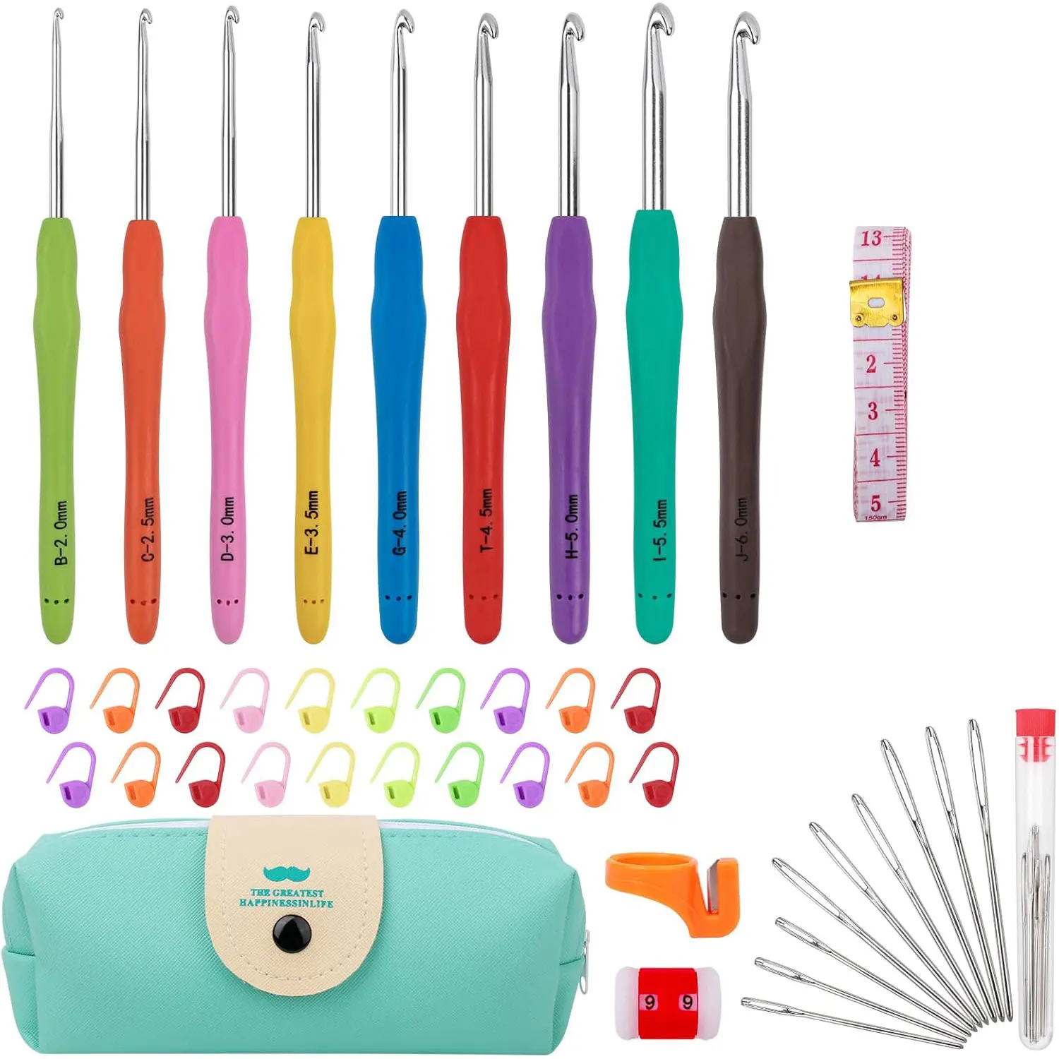 Crochet Hooks 9 Siz…