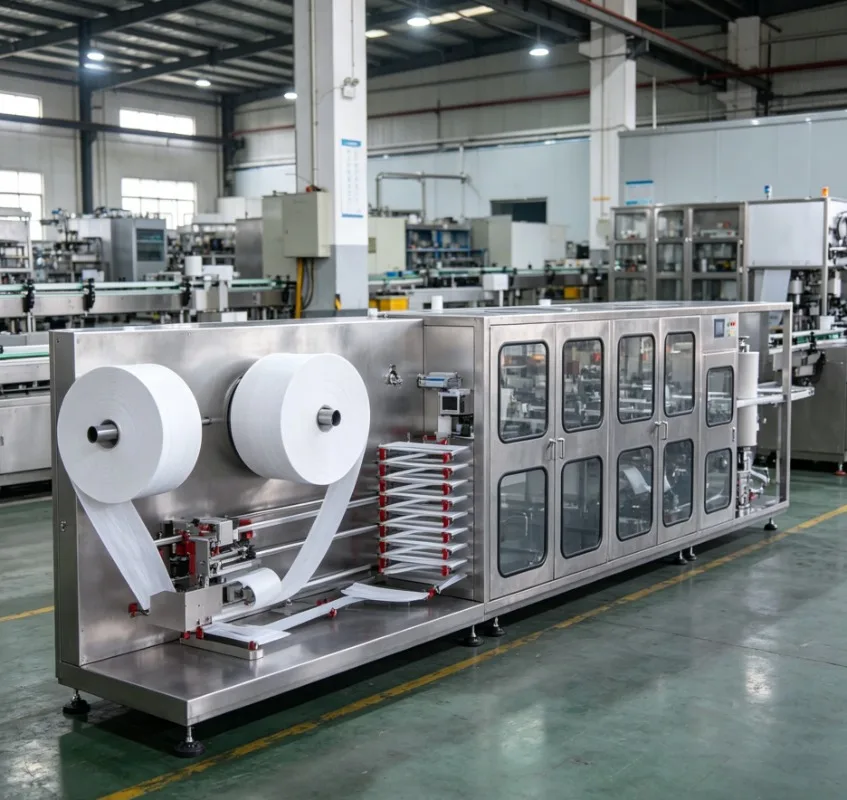 Industrial Wet Wipe Rewinding & Slitting Machine for Non-woven Fabric, High Precision