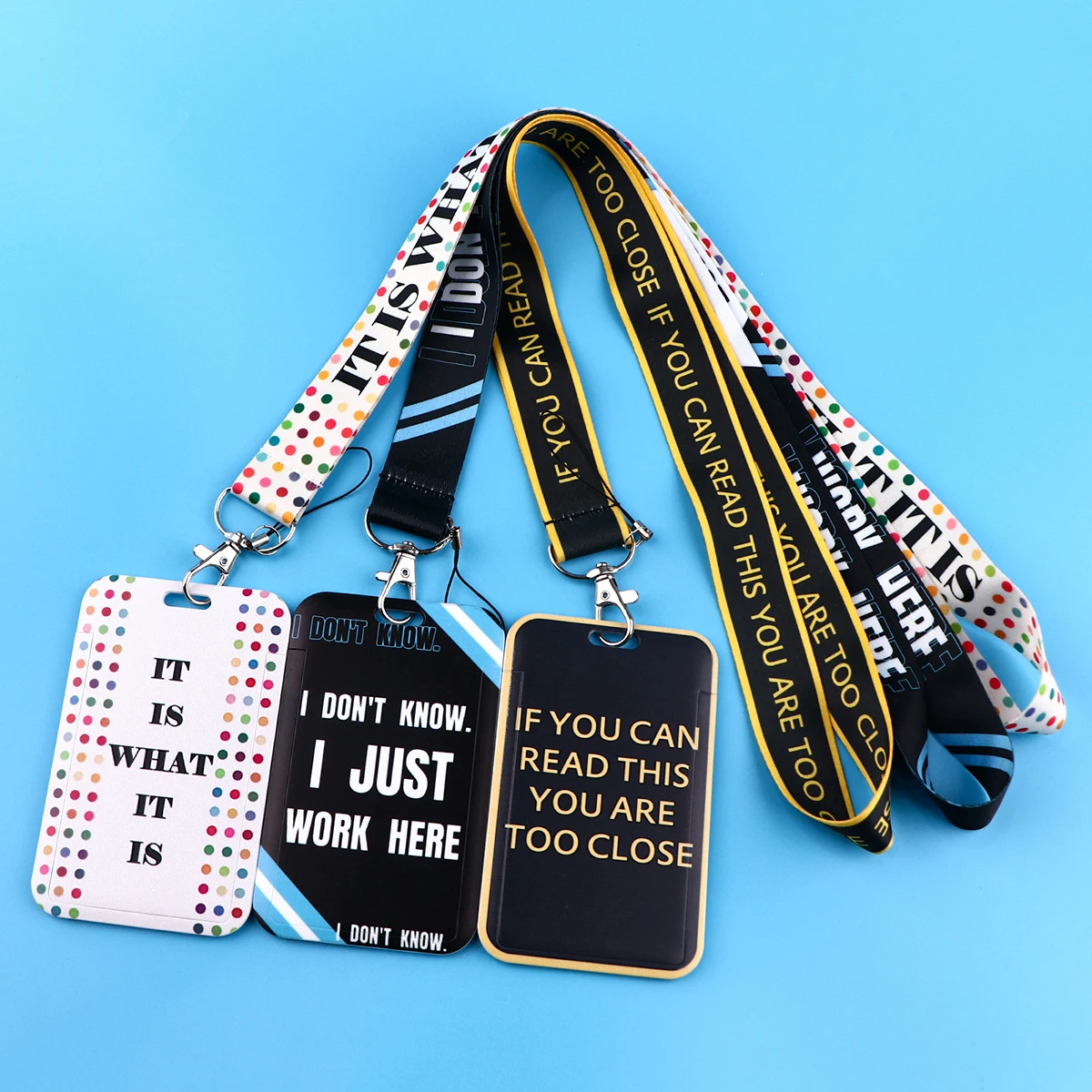 Novel penawaran harga harian tali leher Lanyard untuk gantungan kunci kartu kredit pemegang ID tas Travel Bank Bus kartu bisnis untuk penggemar