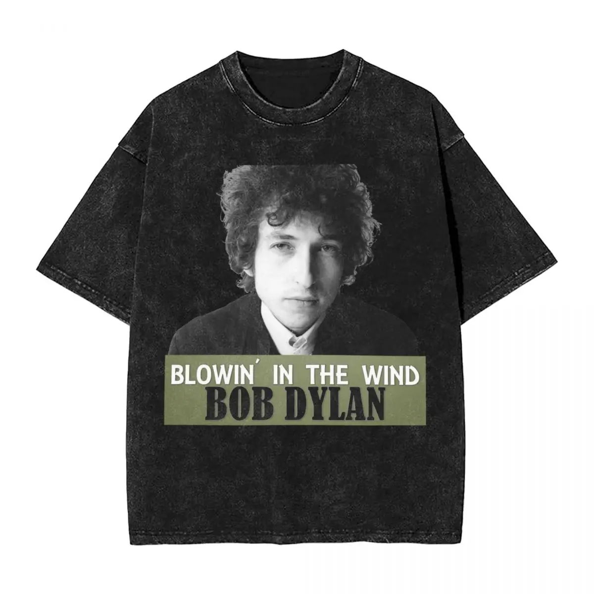 Blowin'in The Wind Bob Dylan T-Shirt American singer Harajuku T Shirts Short-Sleeved Y2K Retro Tshirt Beach Crewneck Top Tees