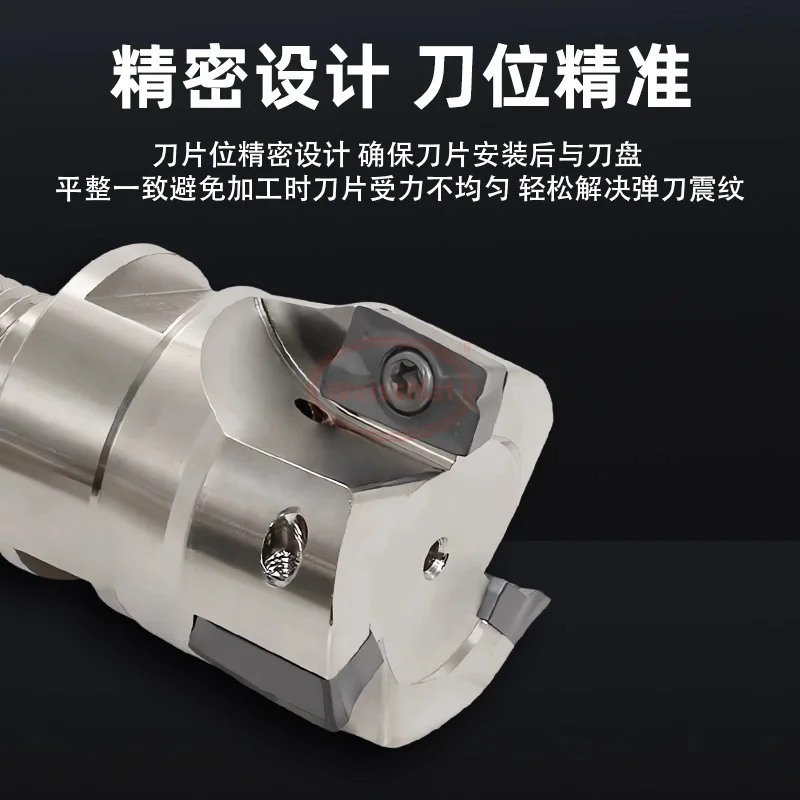 EAP400R Internal Coolant Threaded Head with Tungsten Steel Shockproof Shank for APMT1604 Carbide Insert