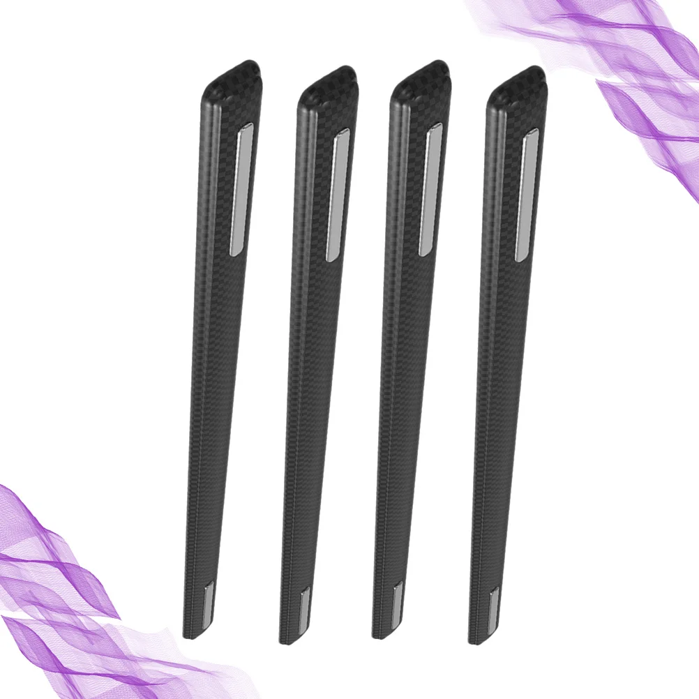 

4Pcs Car Door Bumper Protector Strip Black Rubber Scratch-Resistant Elastic Edge Guard Universal Car Door Anti-Scratch