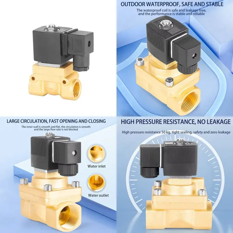 Factory Direct Electric Ball Valve NPT Threaded Connection Waterproof High Pressure DC24V AC220V OEM for Outdoor Water Pipe