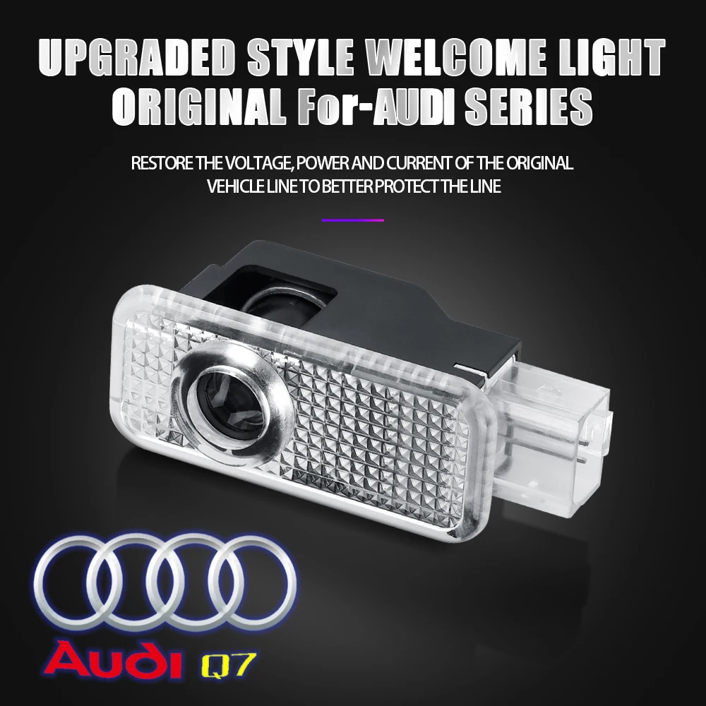Für Audi A3 8V 8P A5 A6L A7 Q3 Q5 Q7 A4 B5 B6 B7 B8 A1 RS TT S3 S6 Sline Quattro Auto-Tür HD Willkommens-Licht Laser-Projektor-Lampe – Detail 31