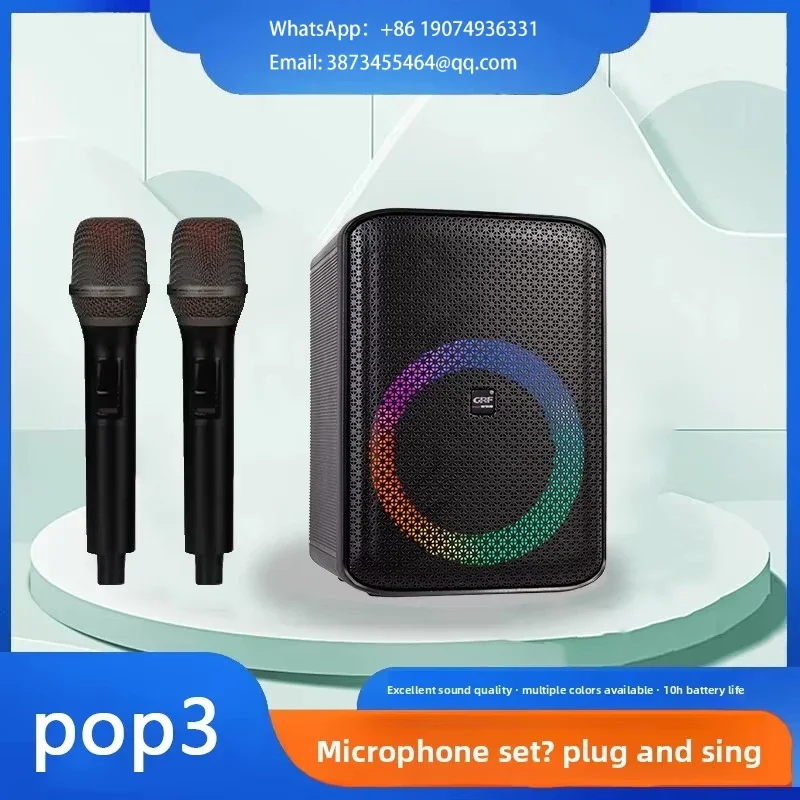 Simple Outdoor Dual Bass Wireless For Bluetooth Speaker High Fidelity Professional Sound Quality Portable With 8ohm Impedance