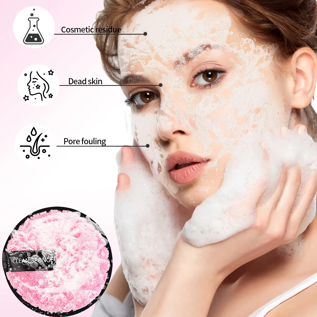 Ensemble de 20 bouffées, un outil idéal pour fond de teint liquide et un maquillage en poudre libre, comme cadeau de Noël.