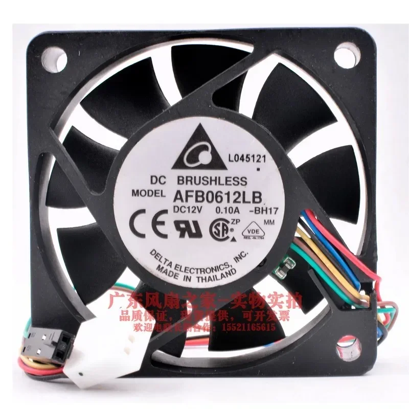 

Вентилятор охлаждения сервера Delta Electronics AFB0612LB BH17, 12В, 0.10А, 60x60x15мм, 6-проводной
