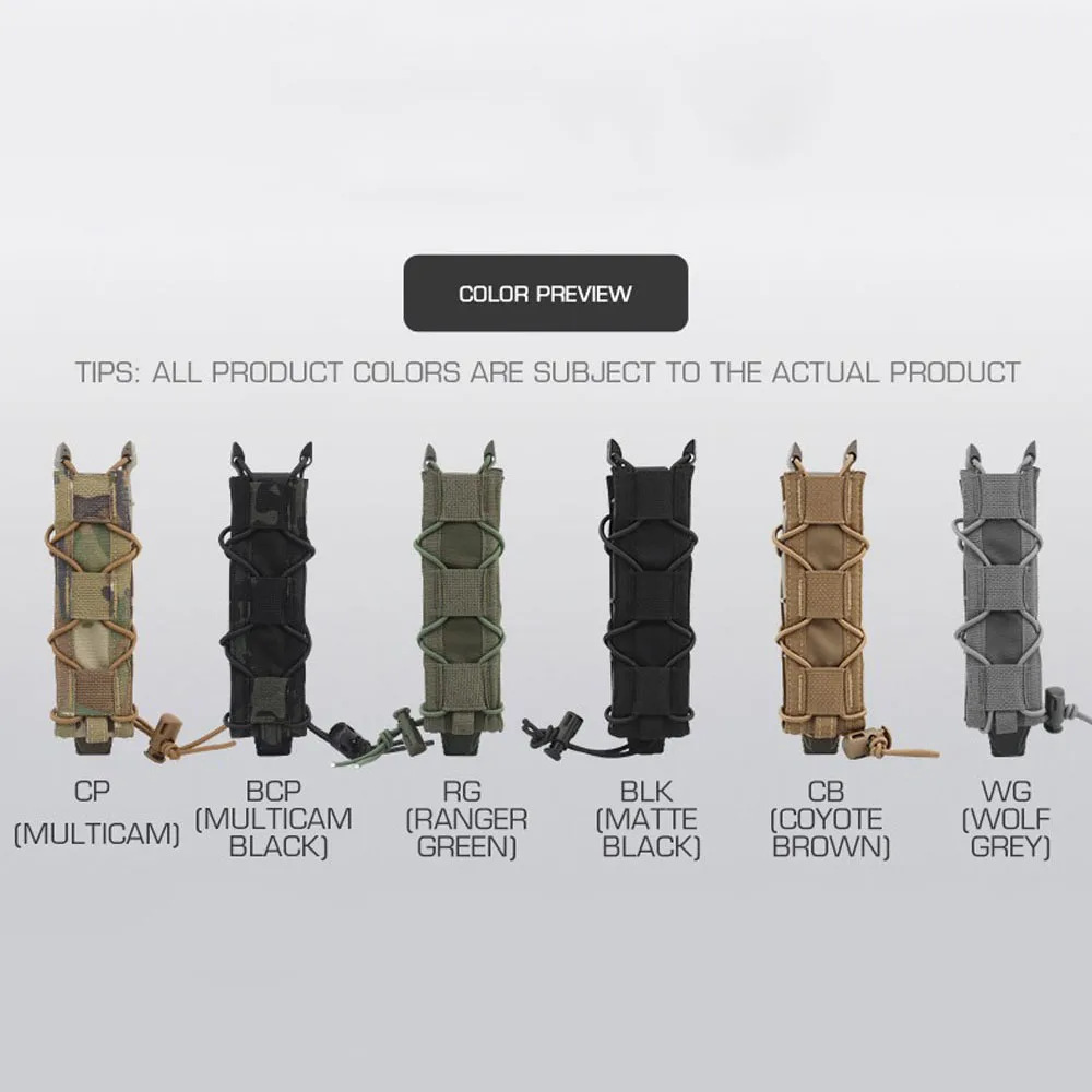 MP5 MP7 Magazine Pouch MOLLE Hunting Shooting Airsoft 9mm .45 Long Single Mag Holder Pouch Quick Release Tactical Belt Equipment view 6