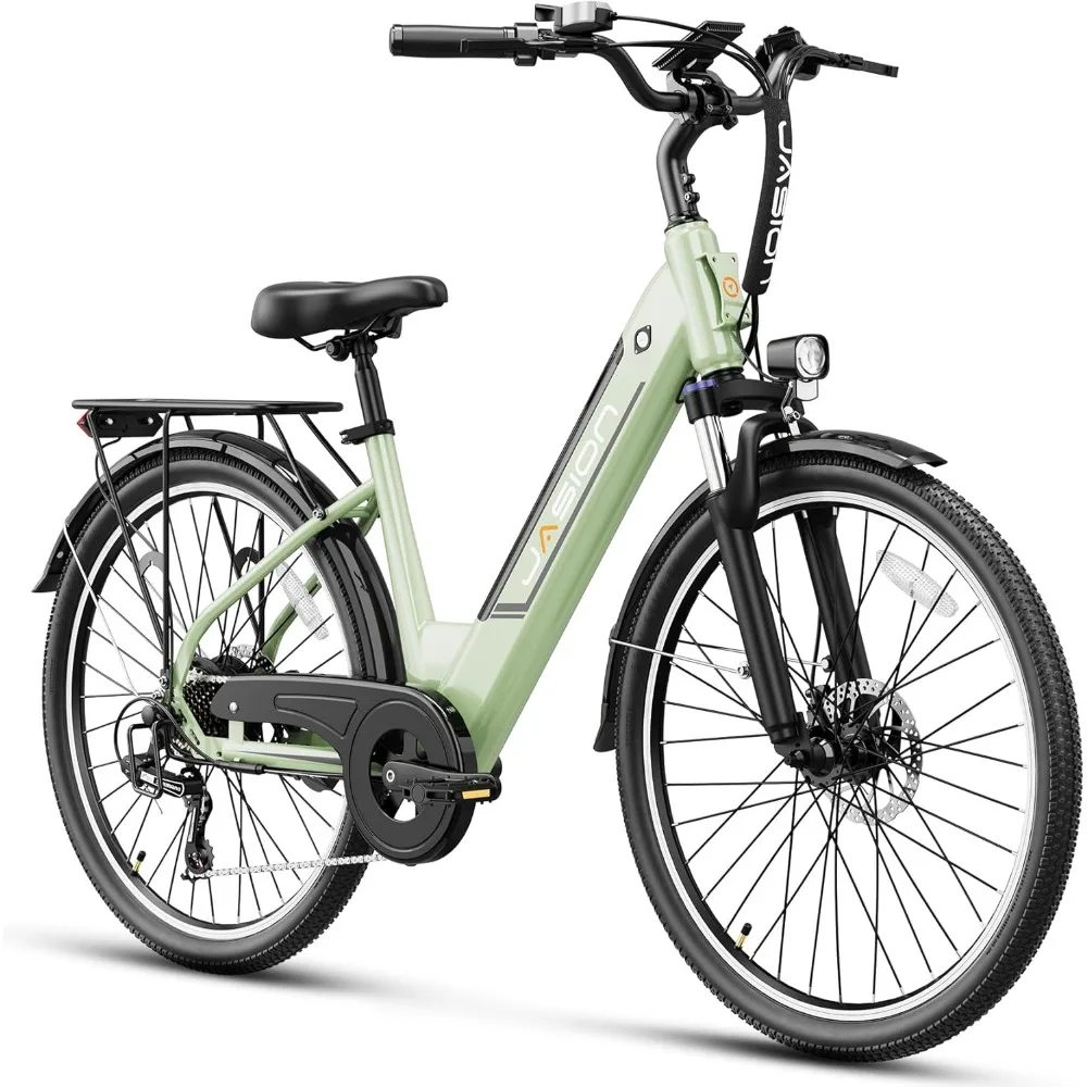 

Electric Bike for Adults, 1200W Peak Motor Max 62miles & 28MPH City Cruiser Ebike,26'' Commuter Ebike, 528WH Removable Battery