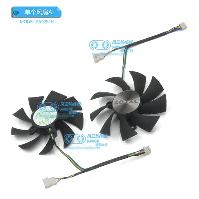 New Original  for ZOTAC GTX1080Ti GTX1080 GTX1070Ti MINI Graphics card cooling fan GAA8S2U 0.45A GA9S2U 0.46A DC12V