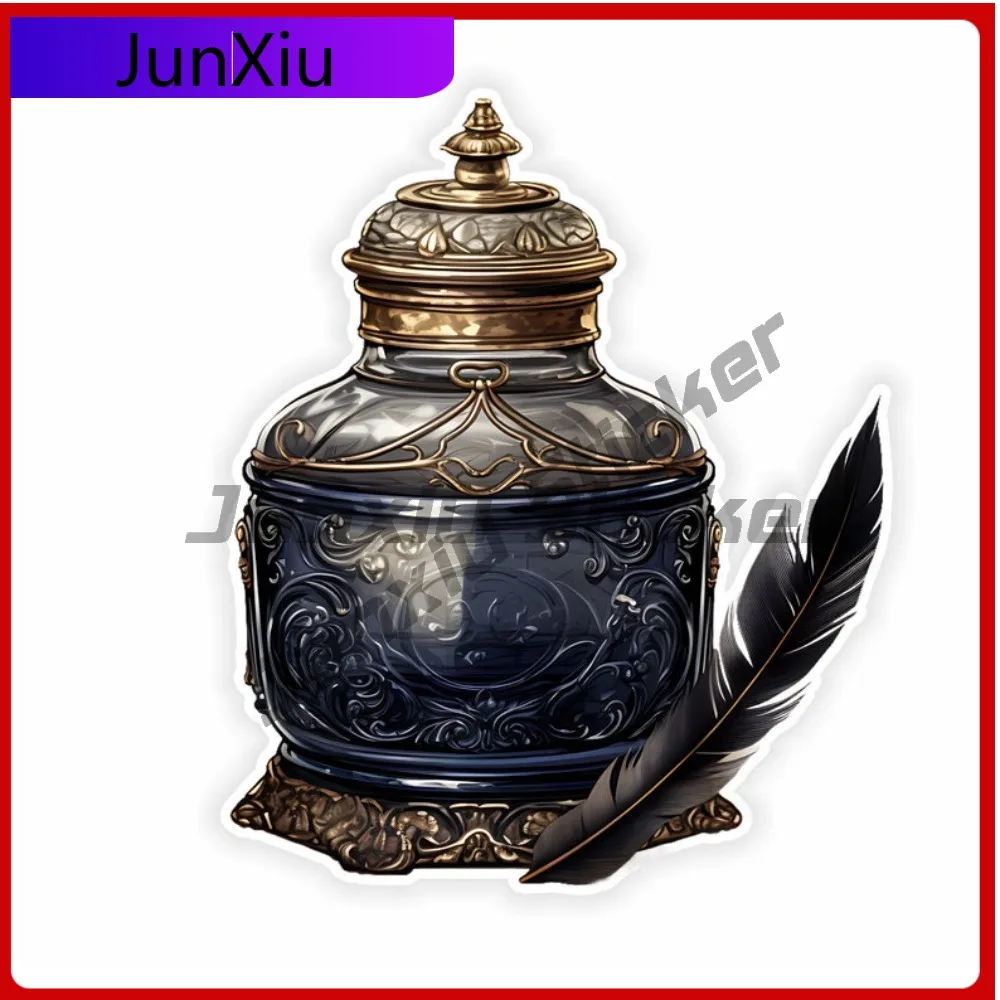 

Gothic Inkwel Decals Waterproof Vinyl Sticker Suv Window Camping Car Advebture Sticker Motorcycle Stickers Waterproof Uv Refit