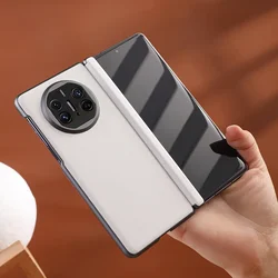 Ultra Thin Skin Friendly Matte PU Leather Folding Hinge Case for Huawei Mate X5 X3 Anti Fingerprint Cover Without Tempered Film