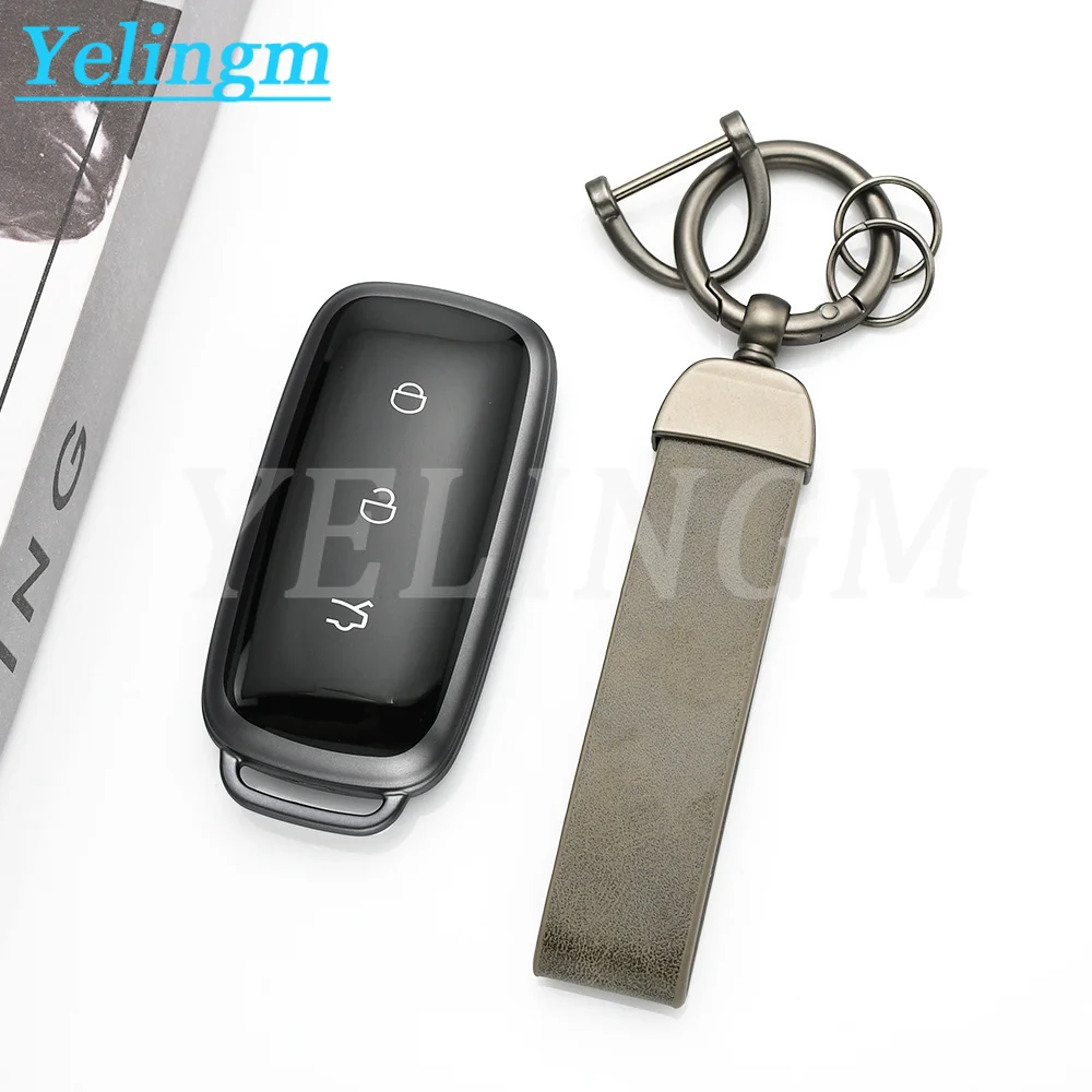 Autoschlüssel-Hülle Schlüsselanhänger für Geely Galaxy EX5 E5 EMI Proton E.MAS 7 5 E8 Starry 8 Cityray L6 L7 Hochwertige TPU-Accessoires