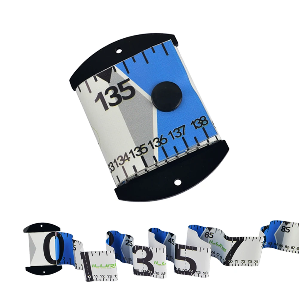 Ailuya حاكم السمك مقاوم للماء مع لوحة قياس حاكم الأسماك اللون قياس 1.35 متر قياس Luya معدات صيد الأسماك الملحقات