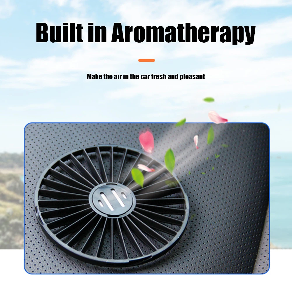 

1pcs Fan Fan Air Fans Brand New Car Cooling Fan Cooler Fan Dual Head USB Car Fan With LED Colour Light New Style