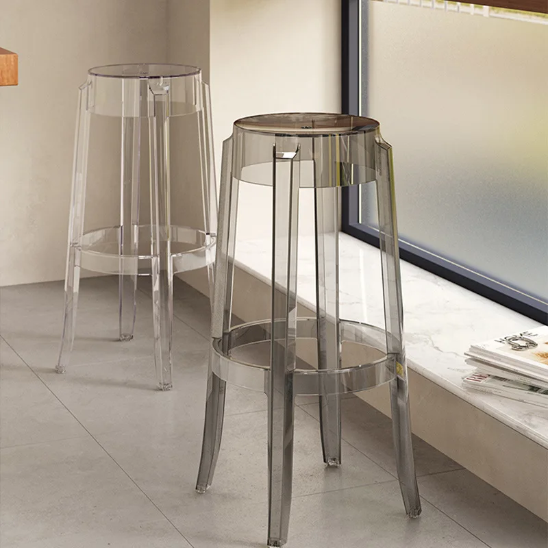 Transparent Bar Chair  Nordic High Stool Acrylic High Stool Home High