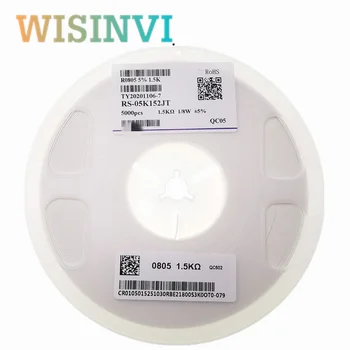 5000PCS 전체 릴 0805 저항기 SMD 정확도 1% 0ohm~10Mohm 1K 2.2K 10K 100K 0 1 10 100 150 220 330ohm 1R 10R 100R 150R 220R