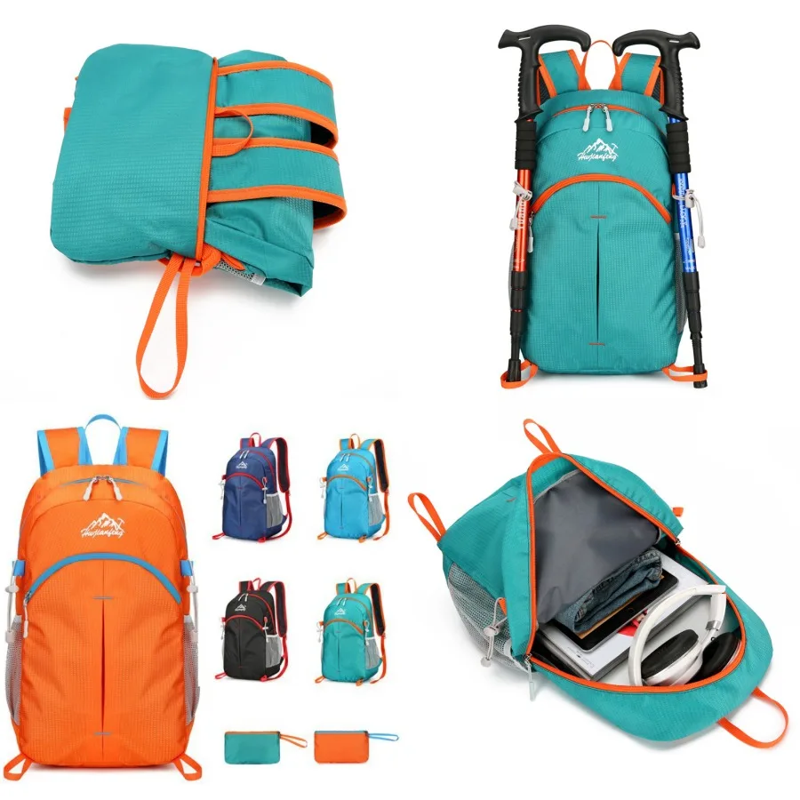 

【New style】Outdoor foldable backpack mountaineering bag water-proof travel sports bag large-capacity and lightweight backpack