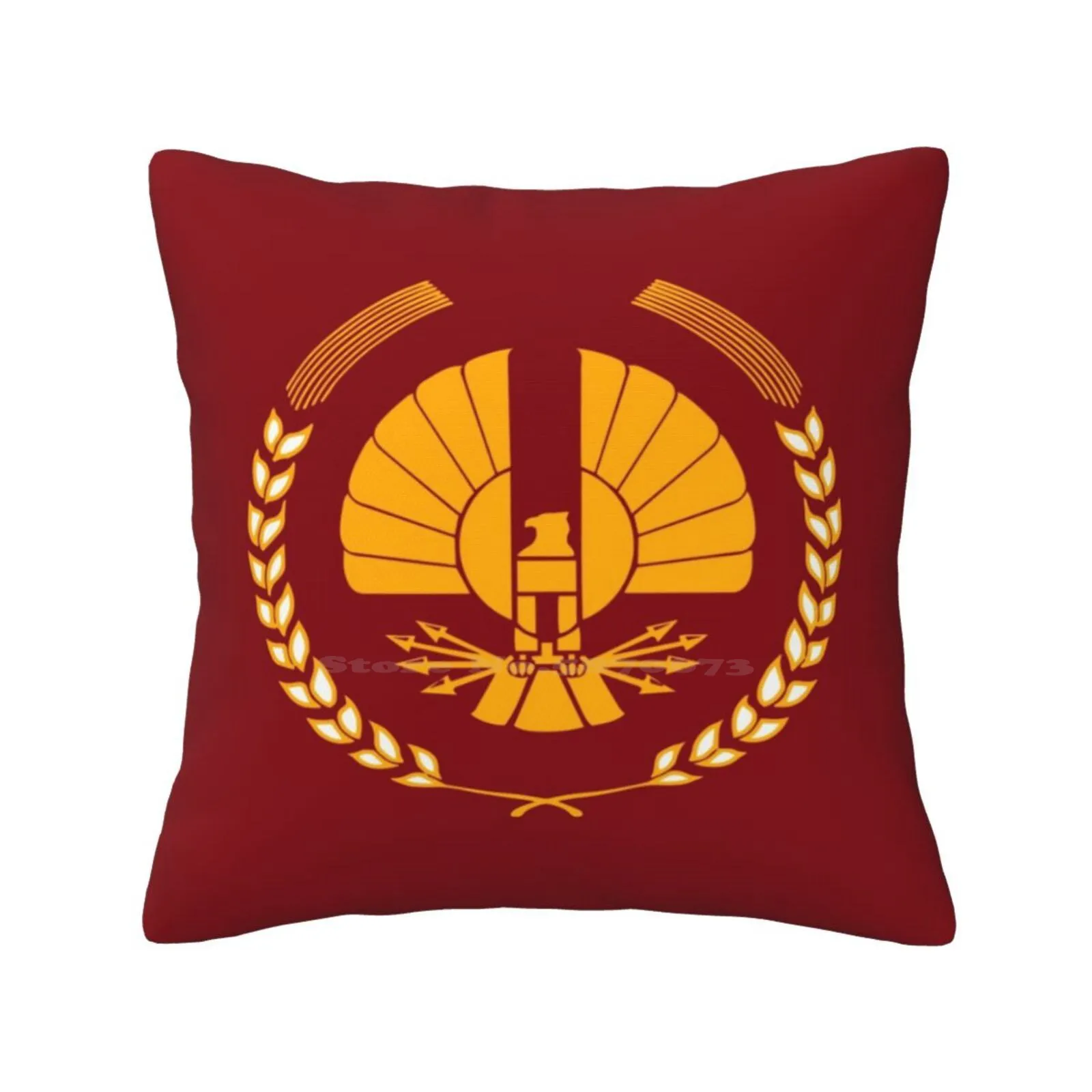 

Panem Logo Throw Cushion Pillow Cover Hunger Games Logogami Emblem Symbol Flag Panem Capitol District Eagle Katniss Everdeen