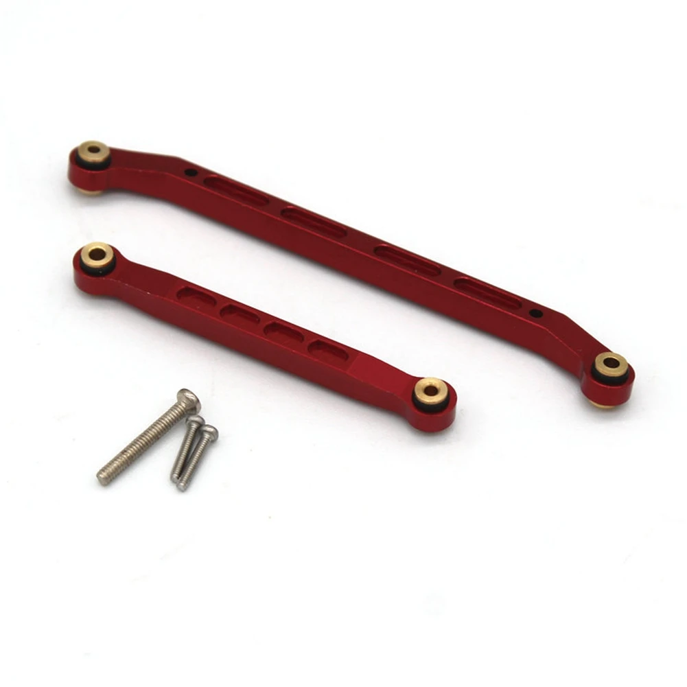 Metal Steering Rod Tie Rod Link for 1/18 FMS EAZYRC RocHobby Toyota FJ Cruiser Patriot Katana K10 RC Car Parts,Red