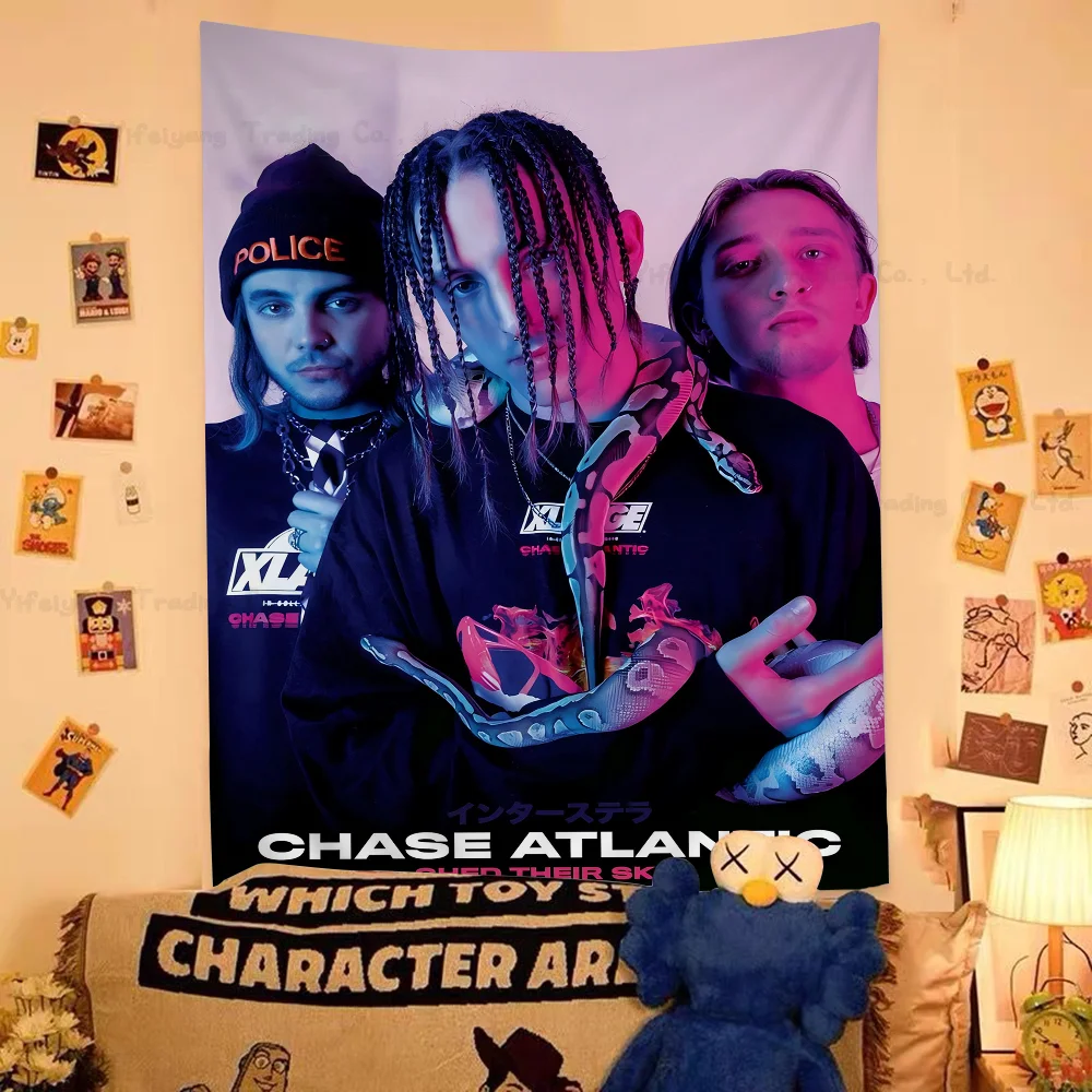 Pop Rapper Chase Atlantic Printed Large Wall Tapestry Art Science Fiction Room Home Decor Decor Blanket