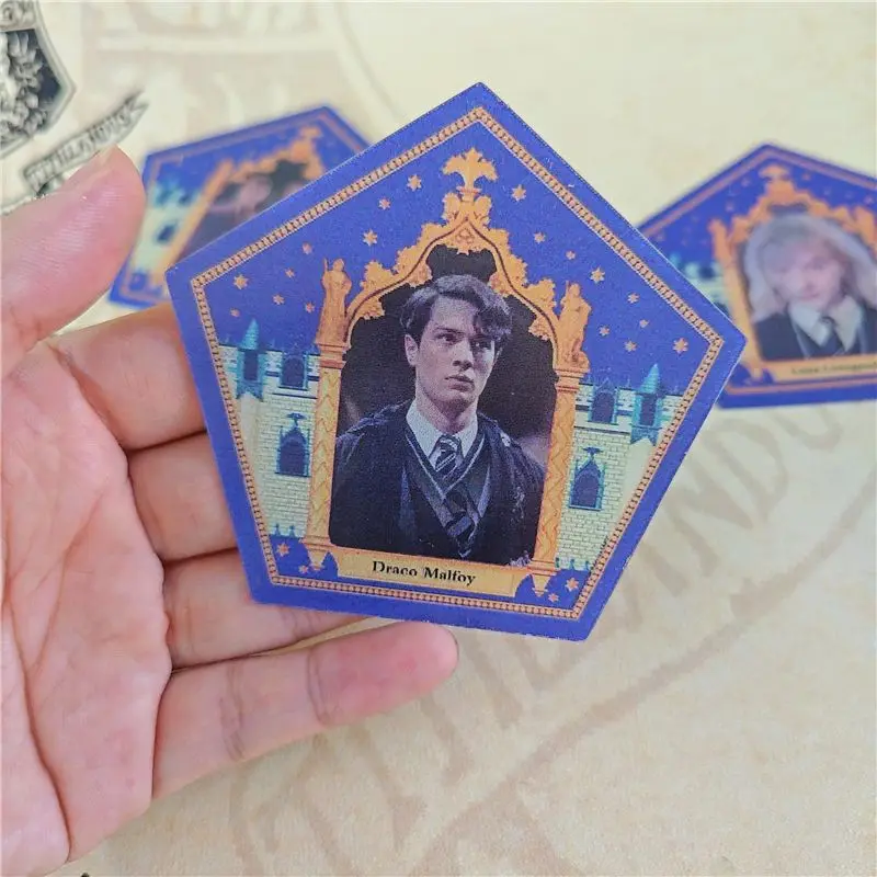 Original Anime Magic Boy Creative Face Change Raster Card Chocolate Frog Wizard Peripheral Party Props Small Gifts Wholesale