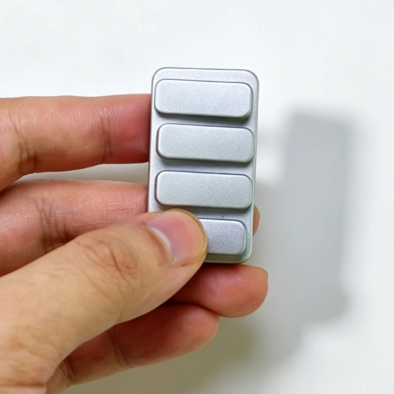 Silver Piano Key Metal  Magnetic Haptic Toys Adults Fidget Slider EDC Clicker Gifts To Relieve Stress And Anxiety ADHD ﻿ view 6