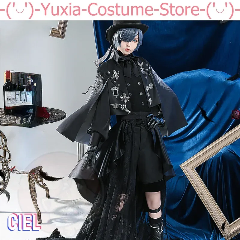 Anime Black Butler 15th Anniversary Ciel Cosplay Suit Anime Black Butler 15th Cosplay Ciel Phantomhive Costume and Wig