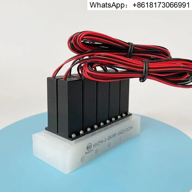 Double row ten-way solenoid valve group HYZF4-2-28UNF-10GZ2 online analyzer monitoring