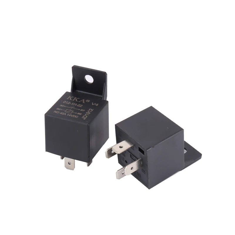 [25pcs/Box] DC 12V-24v 4 Pin Automotive Car Auto Relay High-quality auto Relay with PA66 bracket
