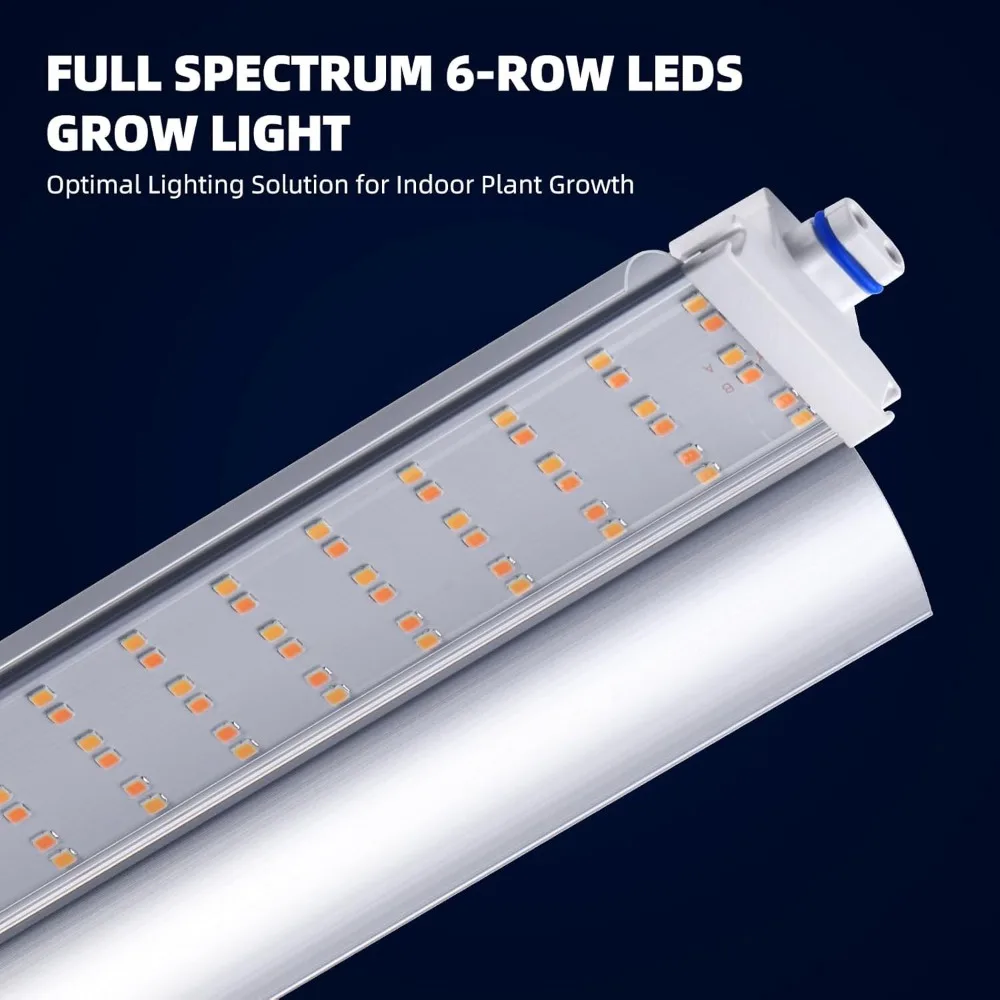 Barrina invernadero de interior con luz de cultivo, soporte de plantas de Metal de 4 niveles con cubierta EVA con cremallera y ruedas, LED regulable completo