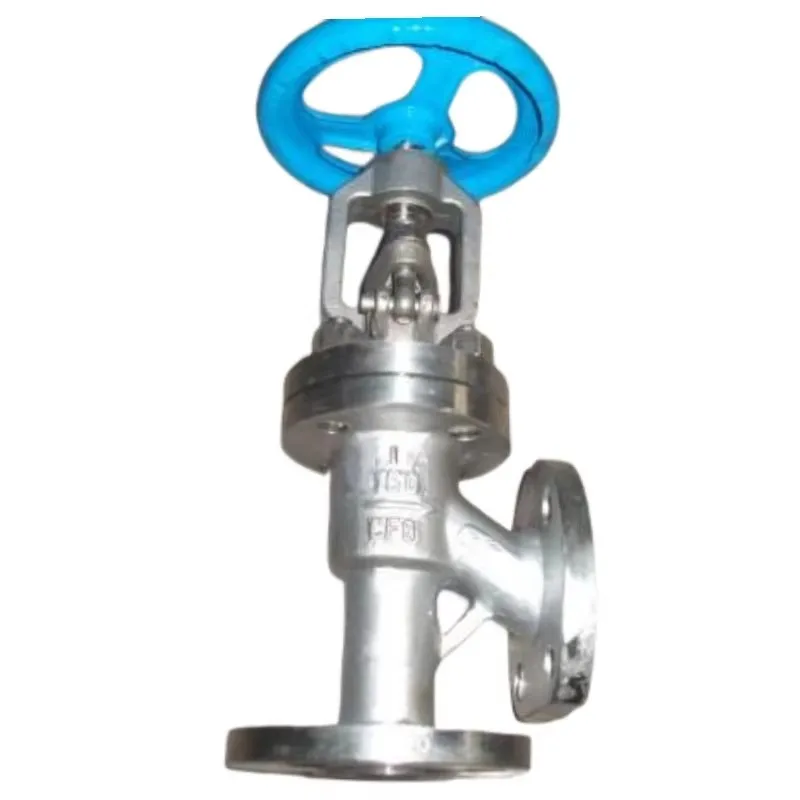 DN15 20-DN200 Angle Stop Valve with Lining Acid and Alkali Resistant for Water Right Angle Globe Valve with Flange