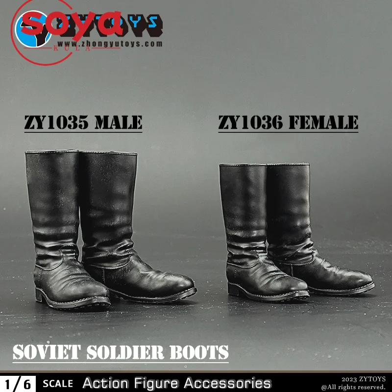 ZYTOYS ZY1022 ZY1024 ZY1027 ZY1028 ZY1034 1/6 WWII 군용 부츠 속이 빈 신발 모델 12인치 남성 군인 액션 피규어 바디에 적합