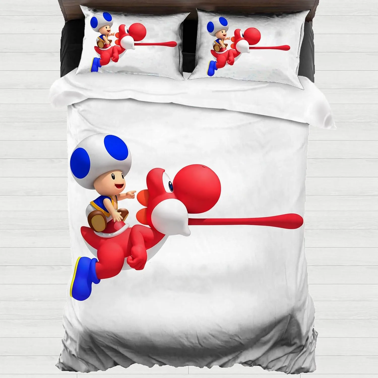 Game Yoshi’s Island Duvet Cover Pillowcase Bedding Set Adult Boy Girl Bedroom Decoration Children Single Double Large Size view 4
