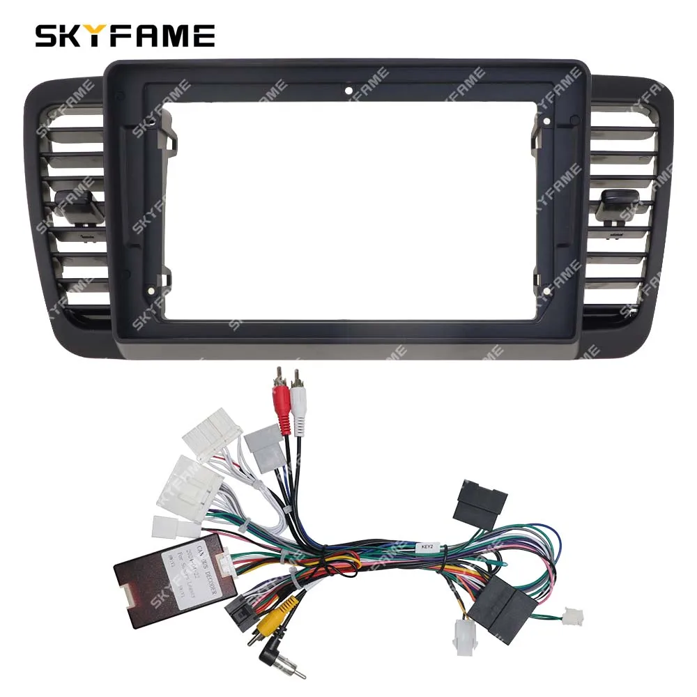 SKYFAME For Subaru Outback Legacy Liberty Car Frame Fascia Adapter Canbus Box Decoder Android Radio Dash Fitting Panel Kit