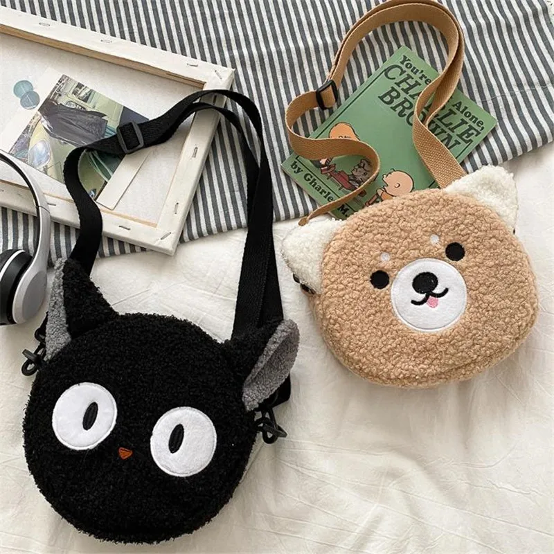 Borsa Kawaii in stile giapponese borsa a tracolla in peluche da donna per donna 2022 nuova borsa a tracolla piccola borsa per telefono Bolsa Feminina