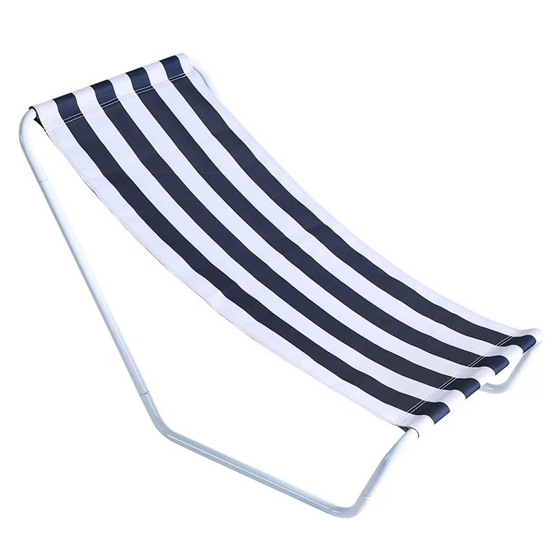 Outdoor portable foldable recliner camping leisure Beach loungers can lie and sit on beach chairs