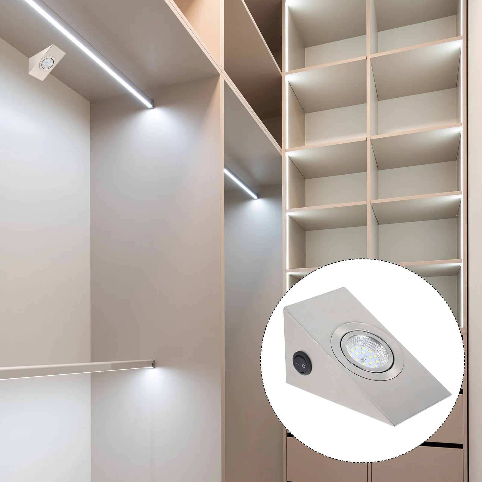 

Multifunctional Stainless Steel Led Wall Light For Kitchen Wine Cabinet Under Cabinet Lighting Light Closet Shelf