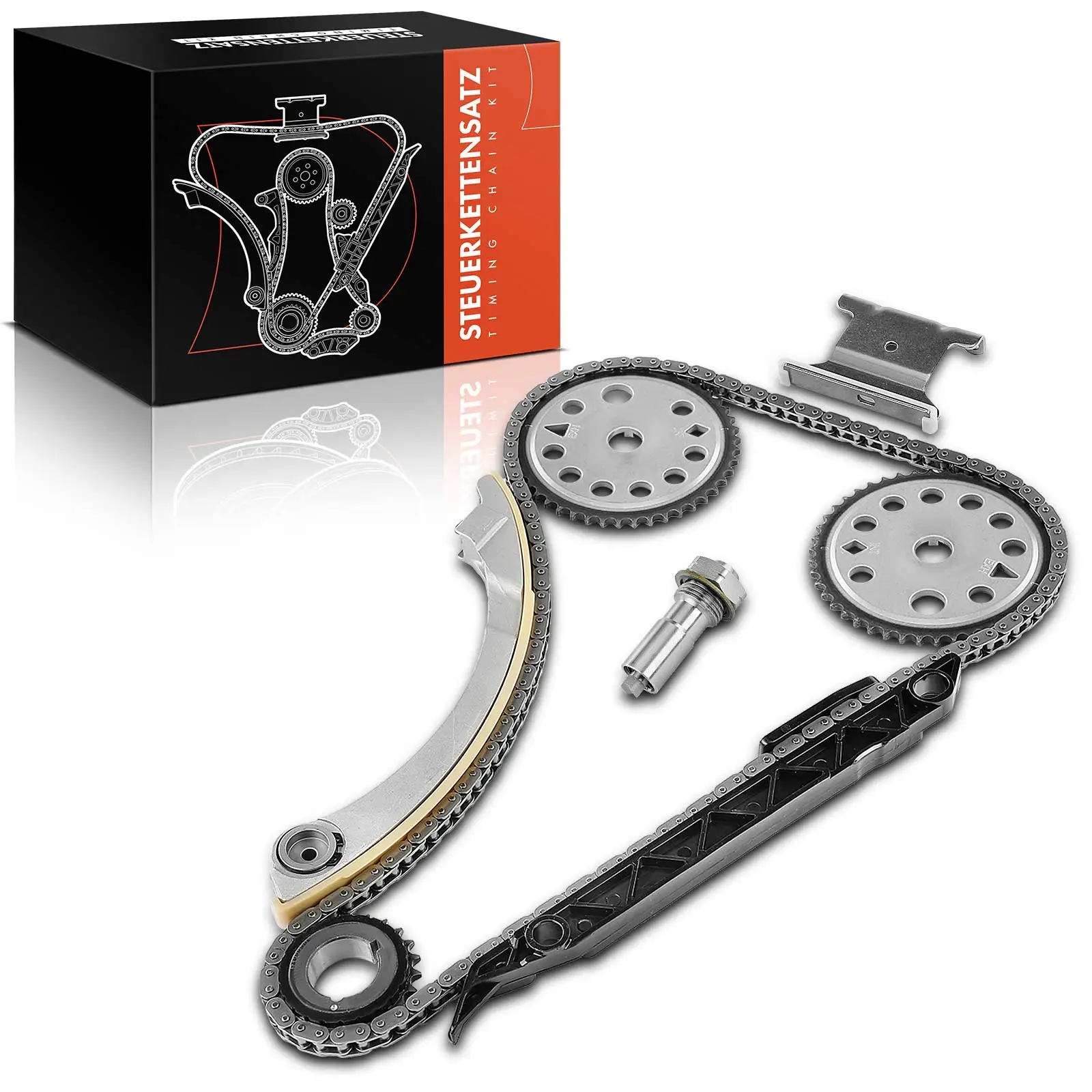 Frankberg 1x distributiekettingset distributieketting voor Opel Astra G J Insignia A Signum Vectra B C Zafira A Saab 24424758 554006610