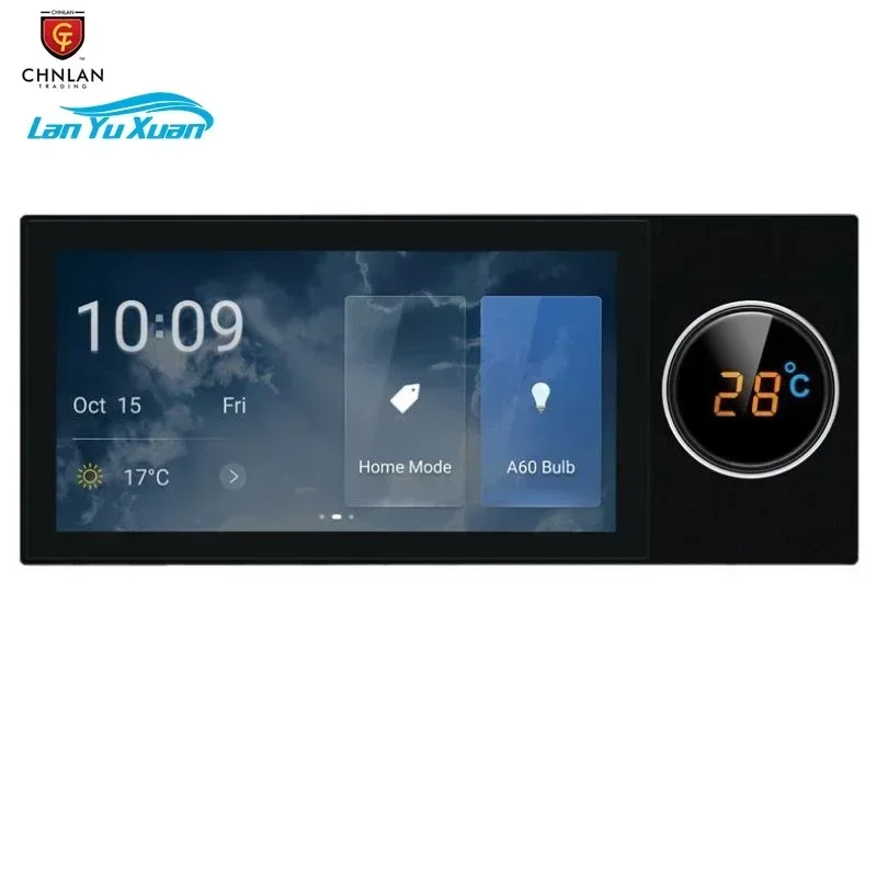 2026   Smart Life App 6 inch with Rotary Button Smart Home Touch Central Control Panel zigbee Gateway  Smart Control Panel