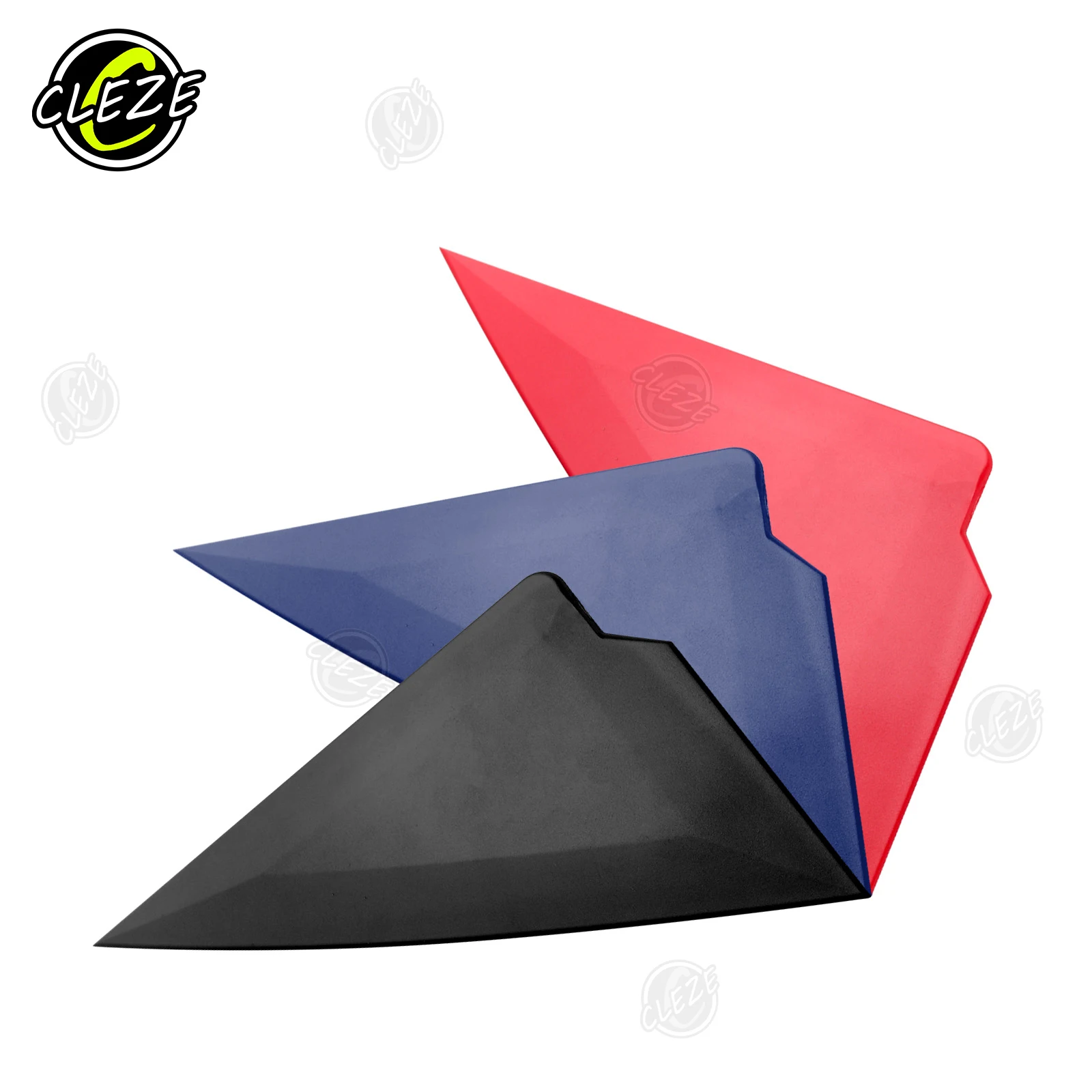 CLEZE Plastic Triangle Squeegee Car Wrapping Window Film Tint Tools for PPF and Tinting Tools Vinyl Corner Wrap Tool