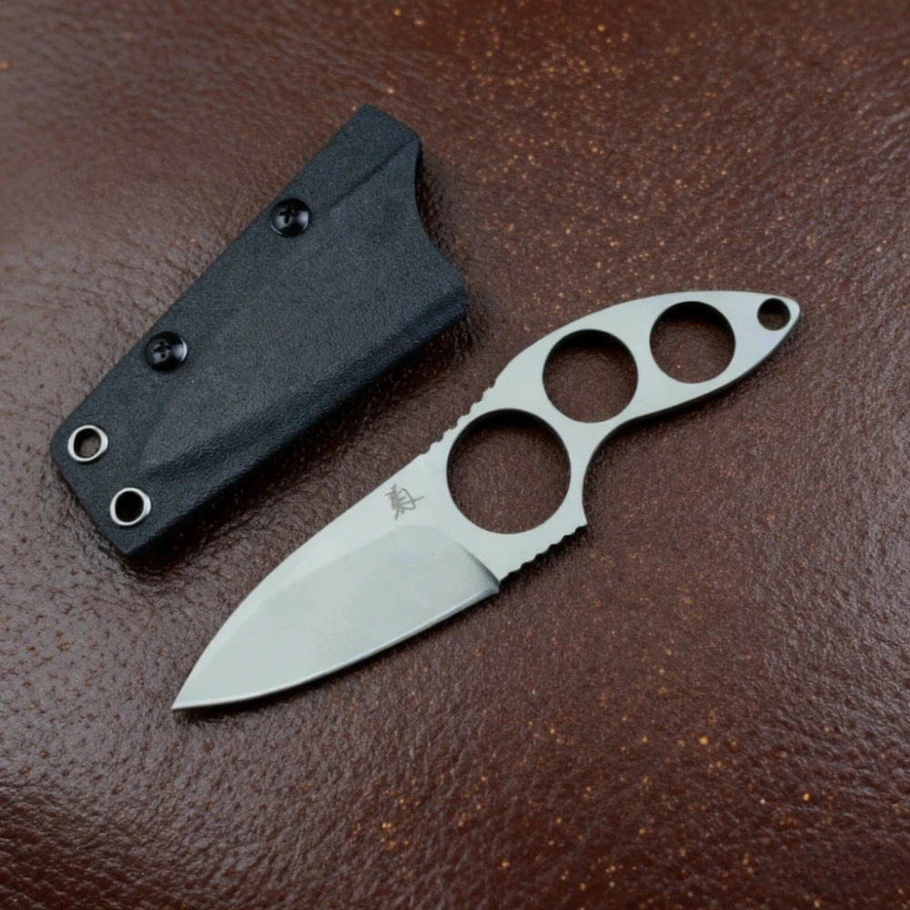 

Нож для выживания с фиксированным лезвием высокой твердости с ножнами, стальное лезвие VG10 и ручкой, острый уличный нож, карманный нож для EDC, походный нож