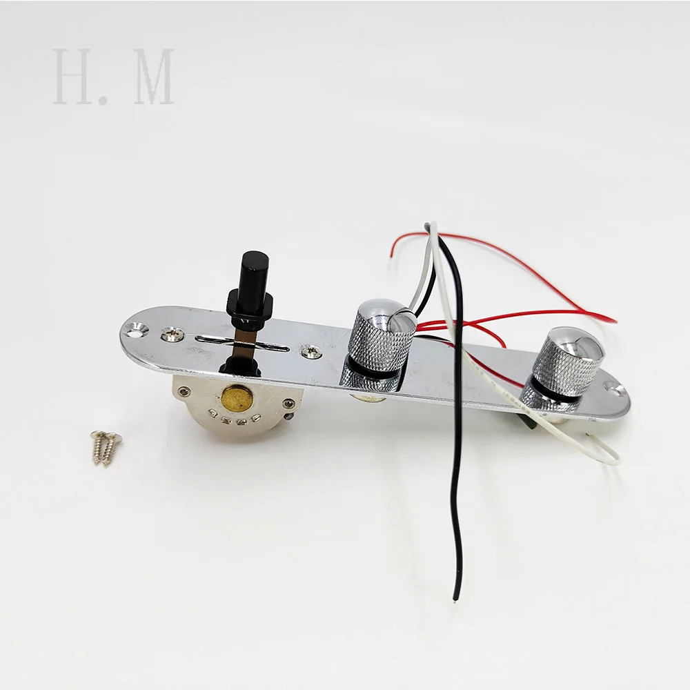 

3-позиционный переключатель Metallor Tele, предварительно подключенная панель управления для гитары Tele Telecaster с гитарным разъемом, плата электрической гитары