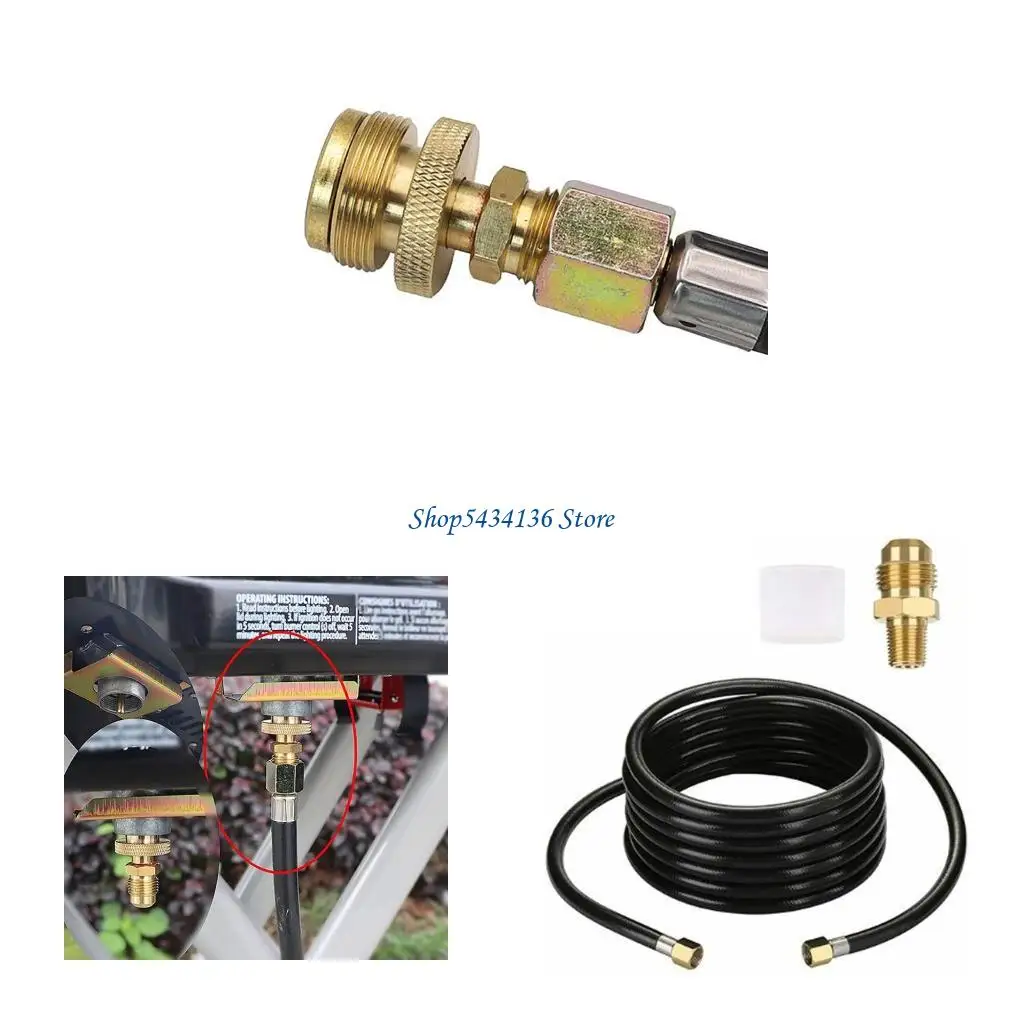 

H7ED Multoclospe 5ft Propane Hose для туристов с POL -к вспышкам соединения