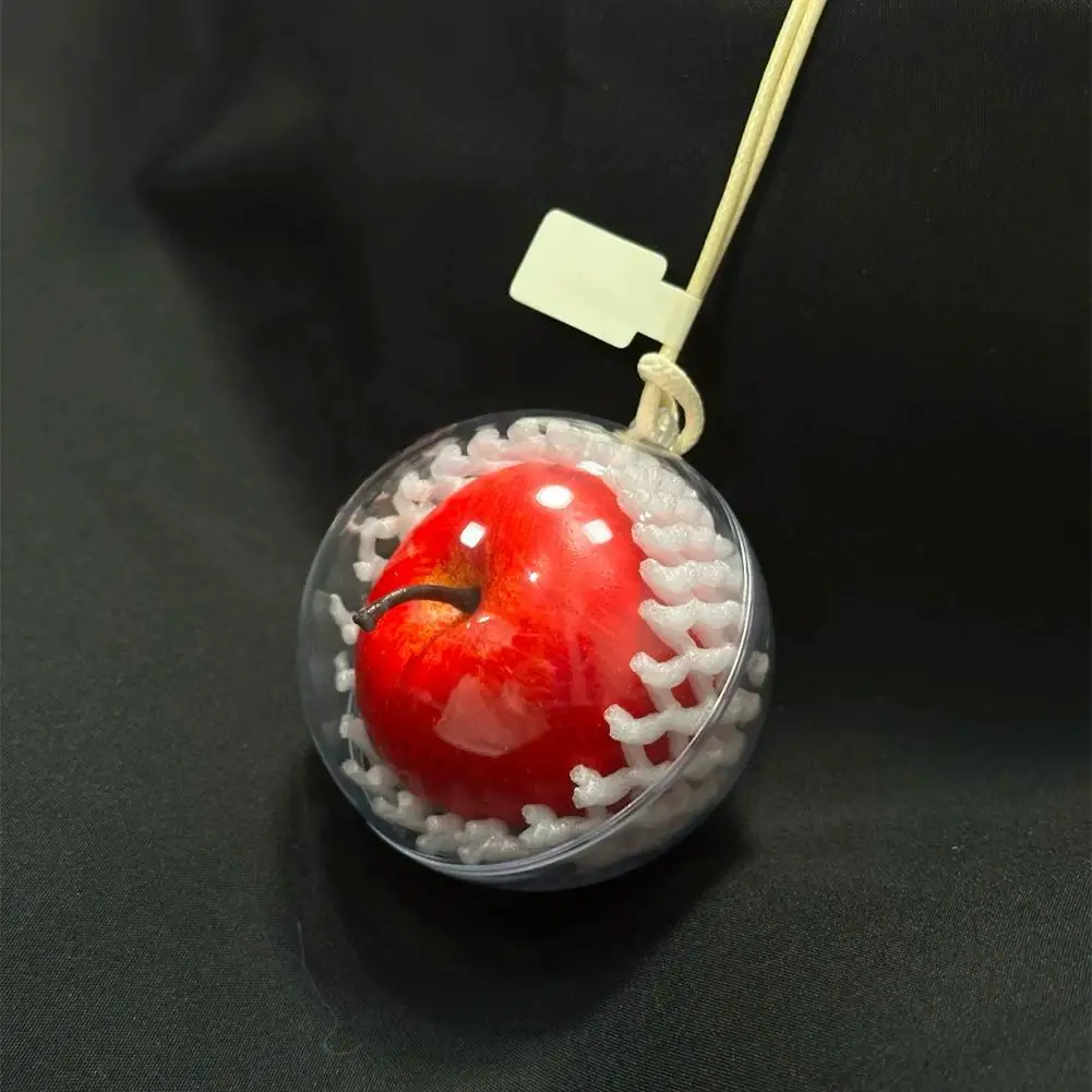

Креативный фруктовый автомобильный кулон, подвесной орнамент, 3D имитация Apple, безопасный дорожный брелок, авто зеркало заднего вида, украшение интерьера