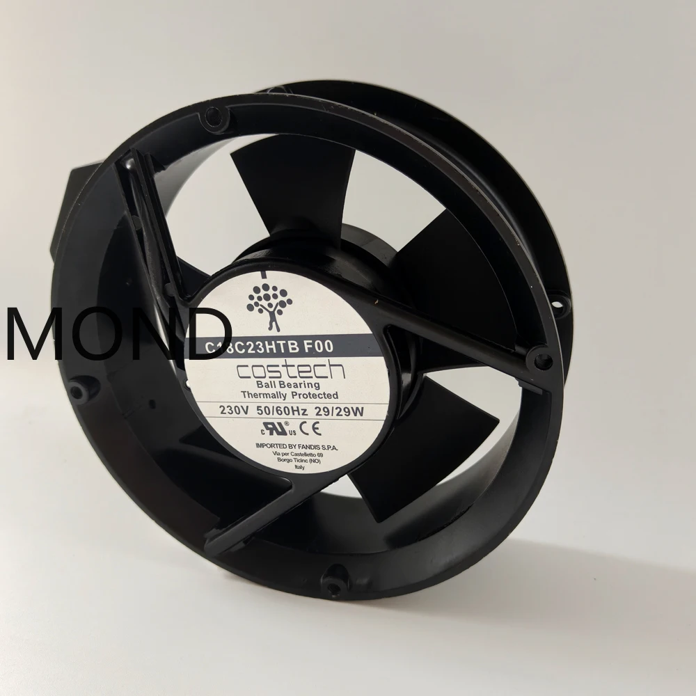 Costech C18C23HTB F00 Server Cooling Fan Industrial Inverter Cooler Radiator AC 230V 1725 Original