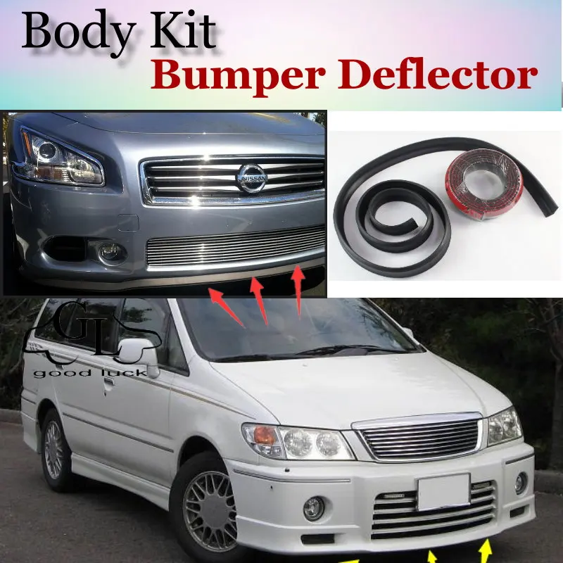 Bumper Lip Deflector Lips For Nissan Presage U30 U31 Front Spoiler Skirt For TopGear Fans to Car Tuning / Body Kit / Strip