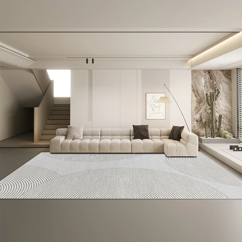 VIKAMA Modern Minimalist Geometric Carpet Series Of Multi-Scene Adapted To The Living Room Study Light Luxury Texture Floor Mats